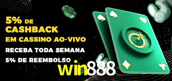 Promoções do cassino ao Vivo win888